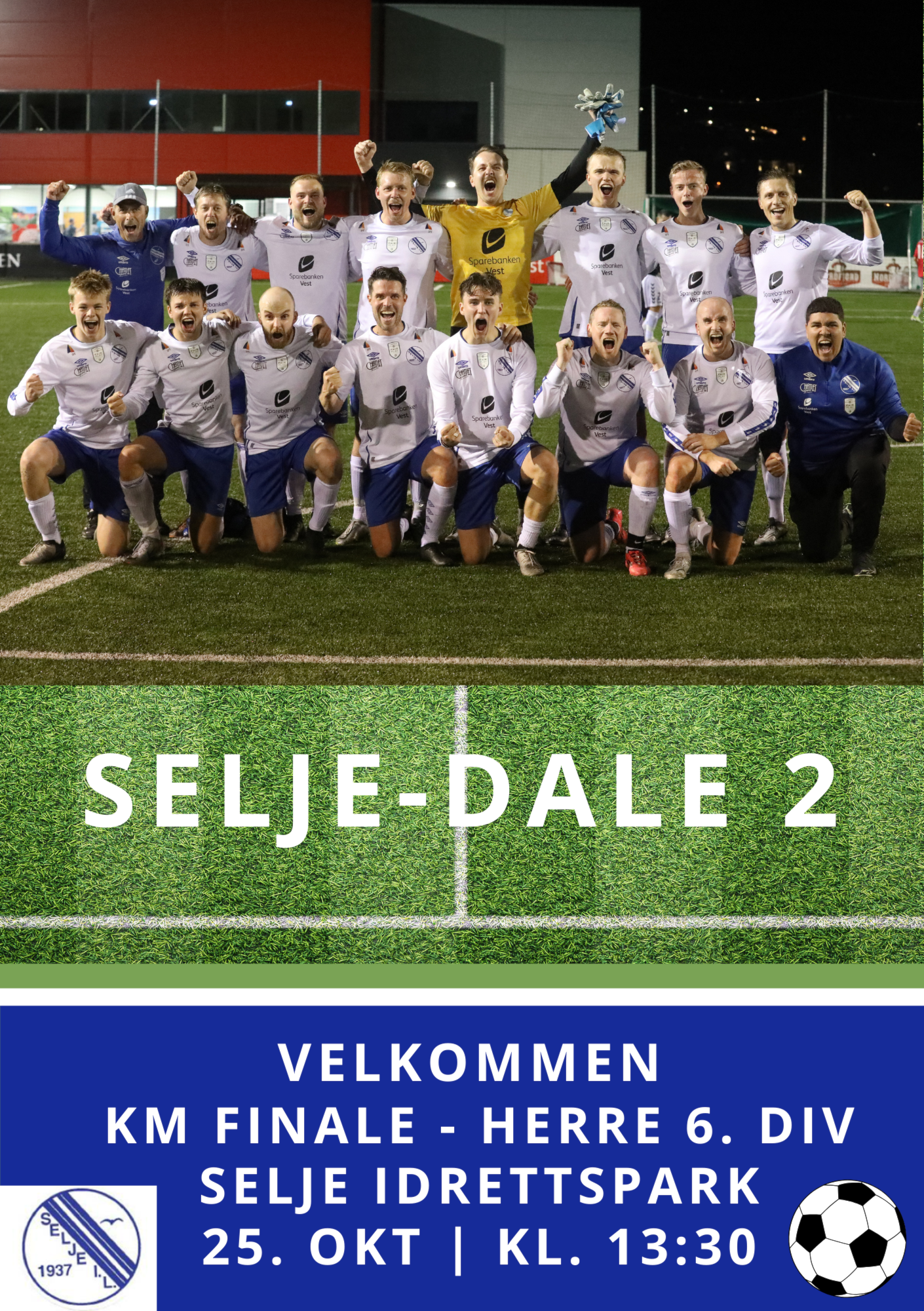 KM-finale Selje-Dale 2, lør. 25.10 kl.13.30